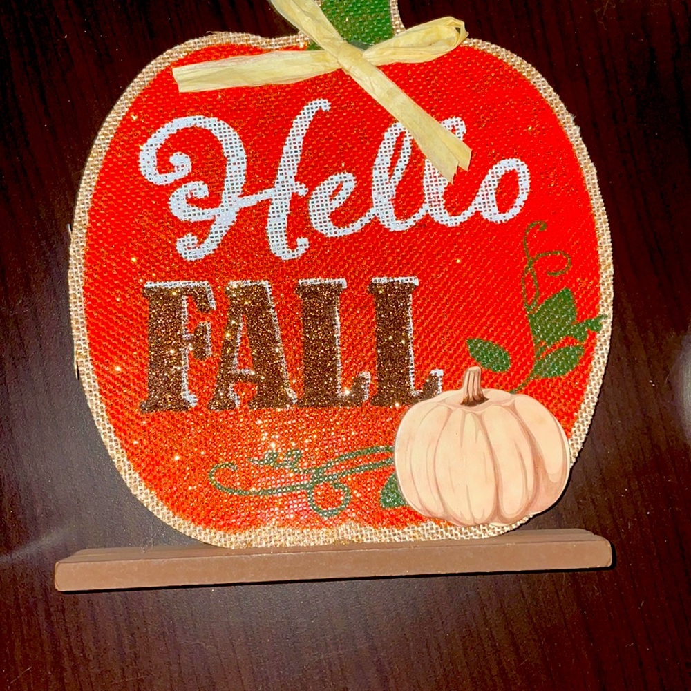 Hello Fall. Pumpkin.
